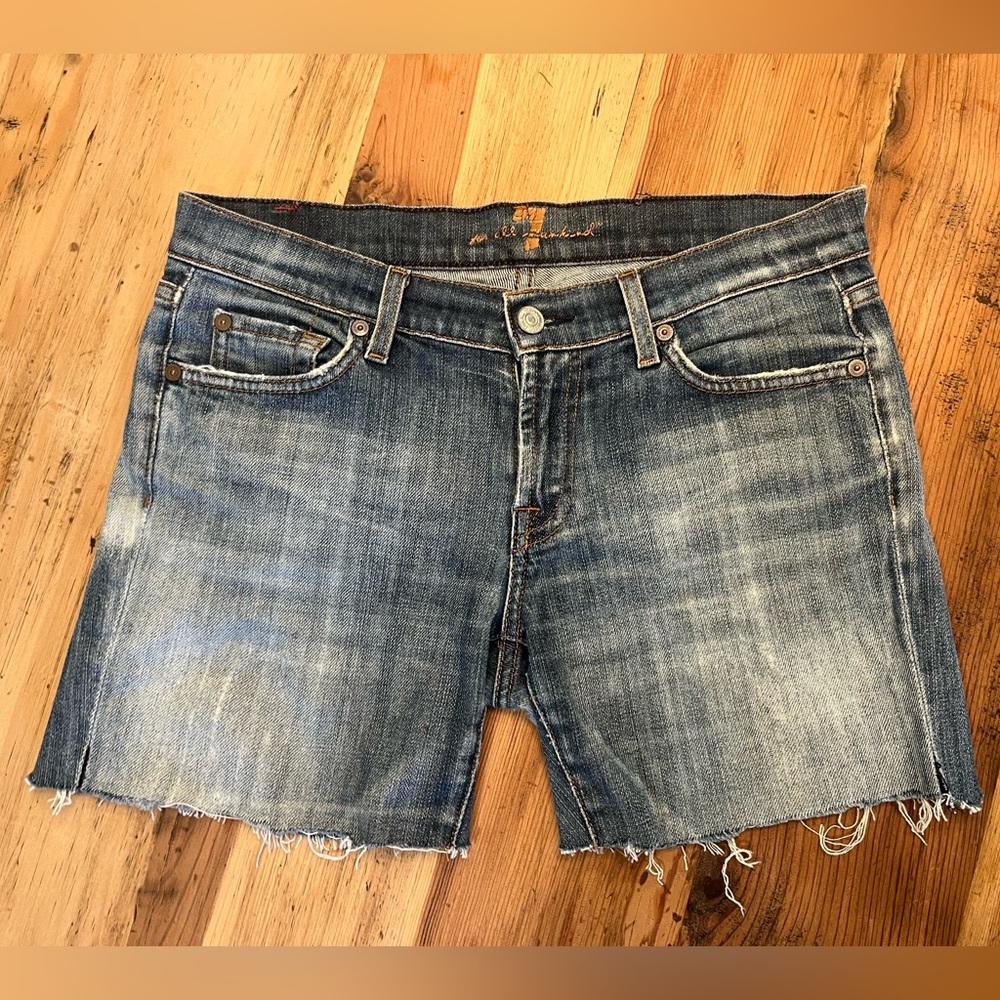 7 For All Man Kind cutoff shorts